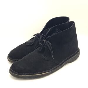 Clarks Desert Chukka Boot, Black Suede men's size 11